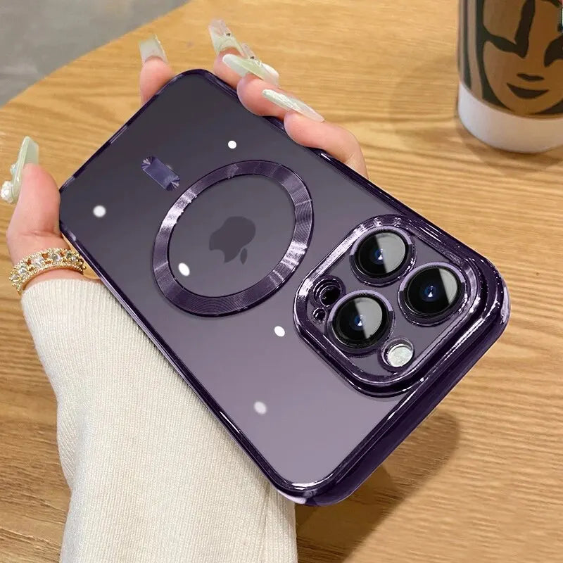 Coque Iphone Mi-Transparent Charge A Induction